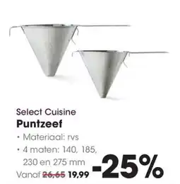 HANOS Select cuisine puntzeef aanbieding