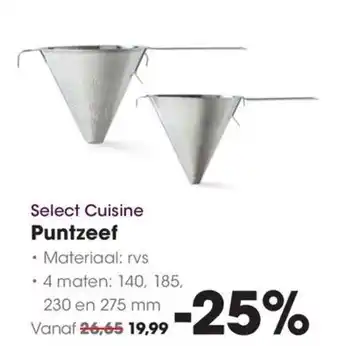 HANOS Select cuisine puntzeef aanbieding