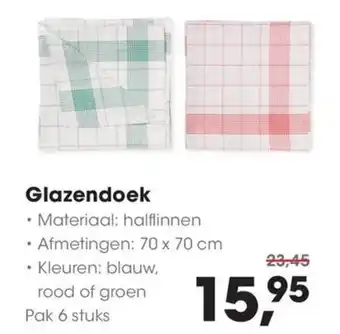 HANOS Glazendoek aanbieding