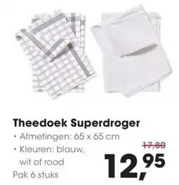 HANOS Theedoek superdroger aanbieding