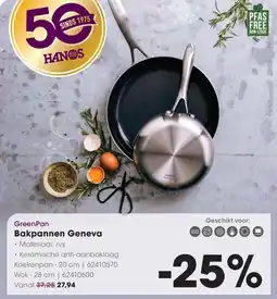 HANOS GreenPan Bakpannen Geneva aanbieding