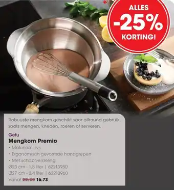 HANOS Gefu Mengkom Premio aanbieding