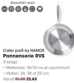 HANOS Cater profi by HANOS Pannenserie RVS aanbieding