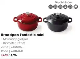 HANOS Braadpan Fontestic mini aanbieding
