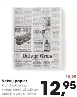 HANOS Vetvrij papier aanbieding