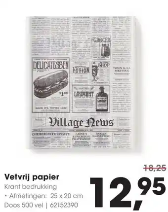 HANOS Vetvrij papier aanbieding