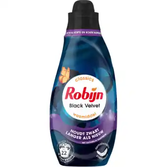 Jumbo Robijn Klein & Krachtig Wasmiddel Zwart 665ML aanbieding