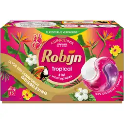 Jumbo Robijn Collections 3-in-1 Wascapsules Color Tropical 15 wasbeurten aanbieding