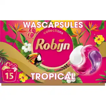 Jumbo Robijn Collections 3-in-1 Wascapsules Color Tropical 15 wasbeurten aanbieding