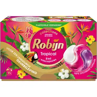 Jumbo Robijn Collections 3-in-1 Wascapsules Color Tropical 15 wasbeurten aanbieding