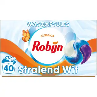 Jumbo Robijn Classics 3-in-1 Wascapsules Stralend Wit 40 wasbeurten aanbieding