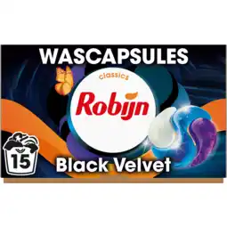 Jumbo Robijn Classics 3-in-1 Wascapsules Black Velvet 15 wasbeurten aanbieding