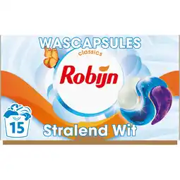 Jumbo Robijn Classics 3-in-1 Wascapsules Stralend Wit 15 wasbeurten aanbieding