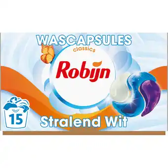 Jumbo Robijn Classics 3-in-1 Wascapsules Stralend Wit 15 wasbeurten aanbieding