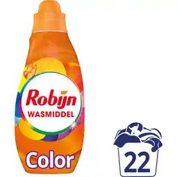 Jumbo Robijn Klein & Krachtig Classics Vloeibaar Wasmiddel Color 22 wasbeurten aanbieding