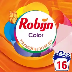 Jumbo Robijn Classics Wasmiddeldoekjes Color 16 wasstrips aanbieding