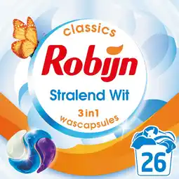 Jumbo Robijn Classics 3-in-1 Wascapsules Stralend Wit 26 wasbeurten aanbieding
