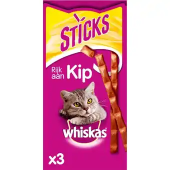 Jumbo Whiskas Sticks - Kip - Kattensnack - 3 Stuks aanbieding