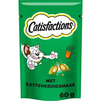Jumbo Catisfactions met Onweerstaanbare Kattenkruidsmaak 60 g aanbieding