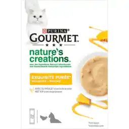 Jumbo Gourmet Nature's Creations Puree Kattensnacks met Kip en Pompoen aanbieding
