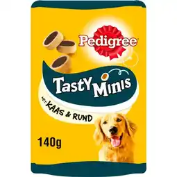 Jumbo Pedigree Tasty Minis - Kaas & Rund - Hondensnacks - 140 g aanbieding
