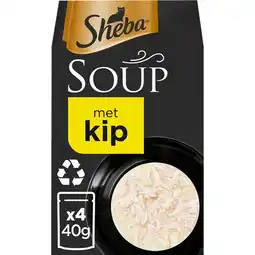 Jumbo Sheba Soup Kip Kattenvoer 4 x 40 g aanbieding