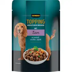 Jumbo Jumbo Hondenvoer Topping met Lam, Wortel, Erwten & Appel 85 g aanbieding