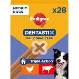 Jumbo Pedigree Dentastix Medium Kauwstaaf - Gebitsverzorgende Hondensnack - 28 Stuks aanbieding