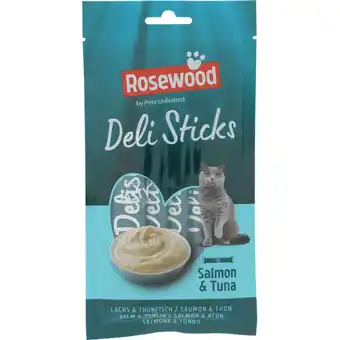 Jumbo Pet's Unlimited Kattensnack Delisticks Zalm & Tonijn 5x15 gram aanbieding