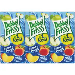 Jumbo DubbelFrisss 1Kcal Appel - Perzik 6-pack 0,2L aanbieding