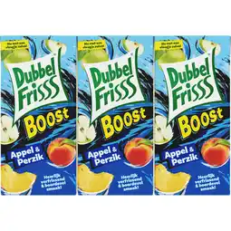 Jumbo DubbelFrisss Boost Appel - Perzik 6-pack 0,2L aanbieding