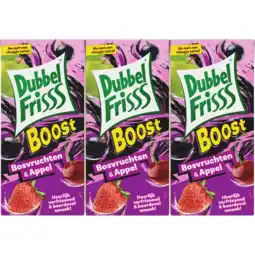 Jumbo DubbelFrisss Boost Bosvruchten - Appel 6-pack 0,2L aanbieding