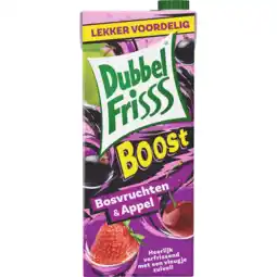 Jumbo DubbelFrisss Boost Bosvruchten - Appel 1,5L aanbieding