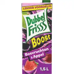 Jumbo DubbelFrisss Boost Bosvruchten - Appel 1,5L aanbieding