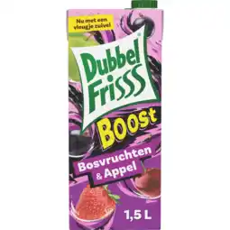 Jumbo DubbelFrisss Boost Bosvruchten - Appel 1,5L aanbieding