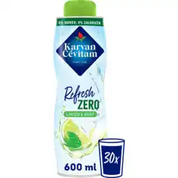 Jumbo Karvan Cévitam Zero Limoen en Munt Siroop 600 ml aanbieding