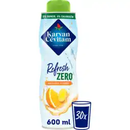 Jumbo Karvan Cévitam Refresh Zero Sinaasappel & Gember Smaak 600ML aanbieding