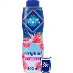Jumbo Karvan Cévitam Framboos Original Siroop, 600 ml aanbieding