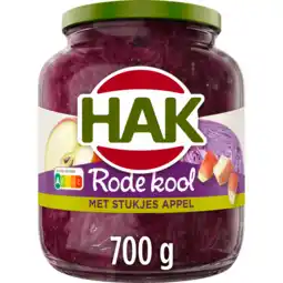 Jumbo Hak Rode Kool met Stukjes Appel 700 g aanbieding