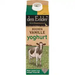 Jumbo den Eelder Boeren Vanille Yoghurt 1 L aanbieding