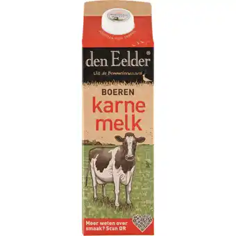 Jumbo Den Eelder Boeren Karnemelk 1 L aanbieding