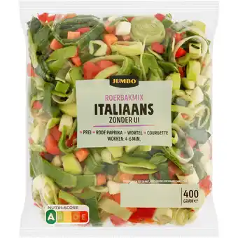 Jumbo Jumbo Italiaanse Roerbakmix Zonder Ui 400 g aanbieding