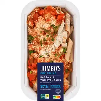 Jumbo Jumbo's Eiwitrijke Pasta Kip Tomatensaus 475 g aanbieding