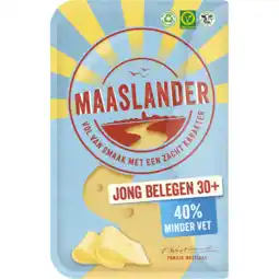 Jumbo Maaslander Jong Belegen 30+ Kaas Plakken 145 g aanbieding