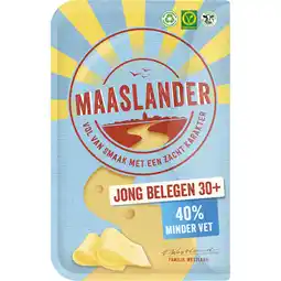 Jumbo Maaslander Jong Belegen 30+ Kaas Plakken 145 g aanbieding