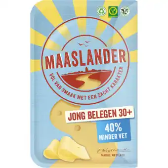 Jumbo Maaslander Jong Belegen 30+ Kaas Plakken 145 g aanbieding