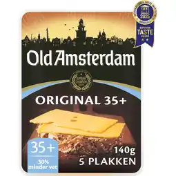 Jumbo Old Amsterdam Original 35+ Plakken Kaas 140 g aanbieding