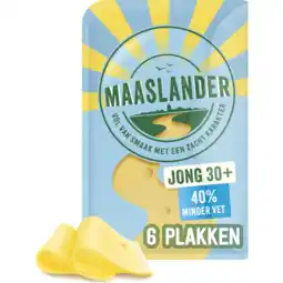 Jumbo Maaslander Jong 30+ Kaas Plakken 150 g aanbieding