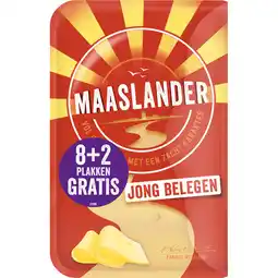 Jumbo Maaslander Jong Belegen 50+ Kaas Plakken Voordeelverpakking 250 g aanbieding