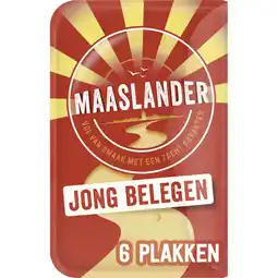 Jumbo Maaslander Jong Belegen 50+ Kaas Plakken 145 g aanbieding
